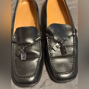 Black Tod's Leather Loafers